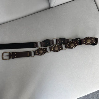 Bohemian Unique Low Belt Western Brown Accent Fashion