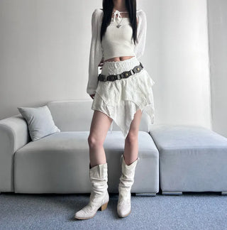 Bohemian Unique Low Belt Western Brown Accent Fashion