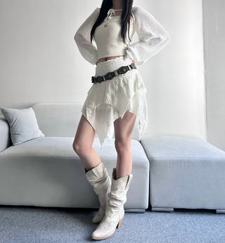 Bohemian Unique Low Belt Western Brown Accent Fashion