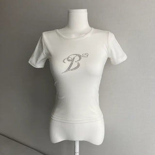 Wing Hotfix Short Sleeve Tee Stretch Basic Y2K