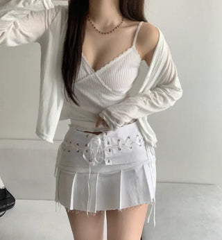 Delicate Fit V-neck Loose Cardigan Button Transitional Outerwear