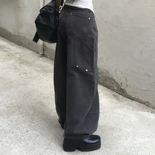 Jennie Carpenter Asymmetrical Wide Pants Fit Trousers Cotton