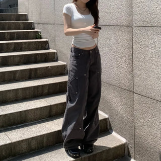 Jennie Carpenter Asymmetrical Wide Pants Fit Trousers Cotton
