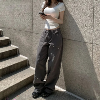 Jennie Carpenter Asymmetrical Wide Pants Fit Trousers Cotton