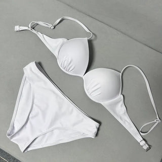 Shirred Cover-up Bikini Super Push-up Two-piece Perfect Shot