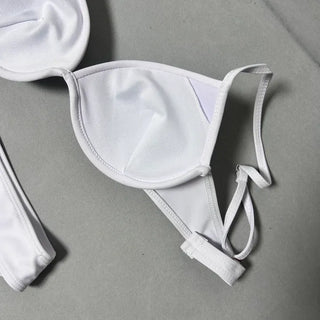Shirred Cover-up Bikini Super Push-up Two-piece Perfect Shot