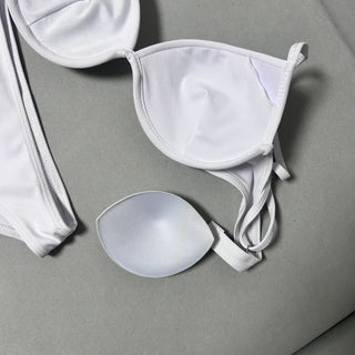 Shirred Cover-up Bikini Super Push-up Two-piece Perfect Shot