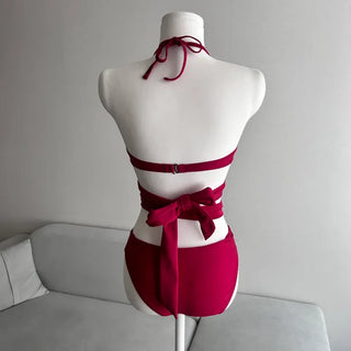 X-Twist Halter Neck Bikini Sexy Glam Fit Pool