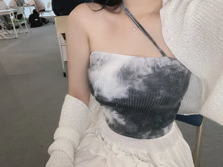Boucle Knit Cropped Bolero Cardigan