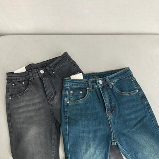 High-waisted Washed Bootcut Pants Denim Jeans Unique Sexy