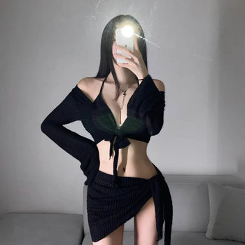 Cover-up Bikini Underboob Sexy Glam Fit Cover Halterneck