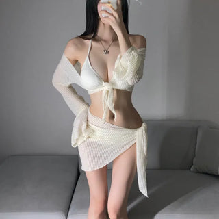 Cover-up Bikini Underboob Sexy Glam Fit Cover Halterneck