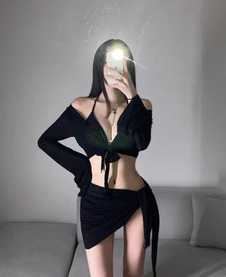 Cover-up Bikini Underboob Sexy Glam Fit Cover Halterneck