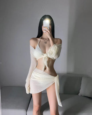 Cover-up Bikini Underboob Sexy Glam Fit Cover Halterneck