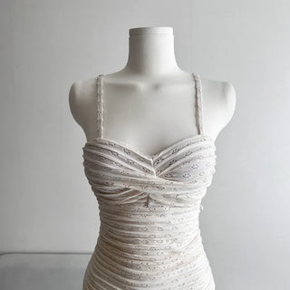 Delicate Fit Flower Punching Twist Monokini One-piece Swimsuit