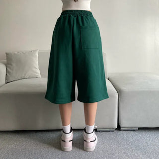 Pintuck Bermuda Pants Training Shorts Unisex Wear Unique