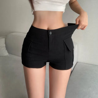 Hip Pocket Cargo Shorts Pants Sexy Glam Dancewear