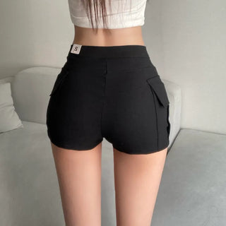 Hip Pocket Cargo Shorts Pants Sexy Glam Dancewear