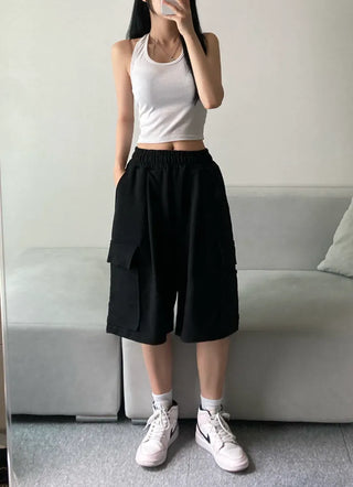 Super High Quality] Cargo Bermuda Pants Training Shorts