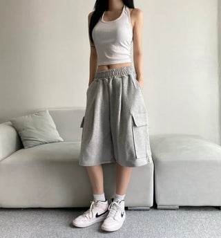 Super High Quality] Cargo Bermuda Pants Training Shorts