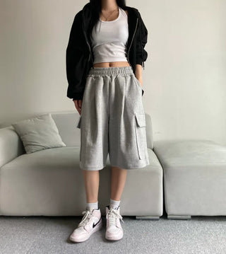 Super High Quality] Cargo Bermuda Pants Training Shorts
