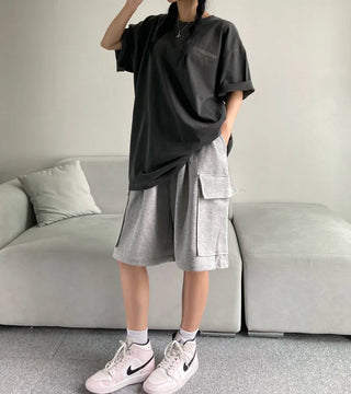 Pigment Lettering Unisex Loose Fit Short Sleeve Oversized