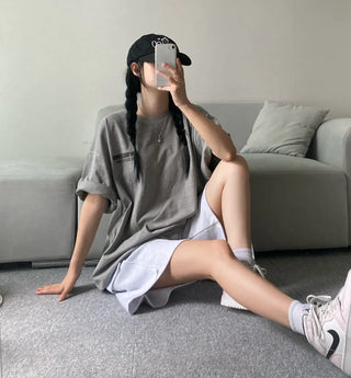 Pigment Lettering Unisex Loose Fit Short Sleeve Oversized