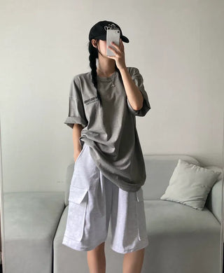 Pigment Lettering Unisex Loose Fit Short Sleeve Oversized