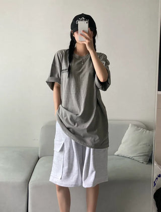 Pigment Lettering Unisex Loose Fit Short Sleeve Oversized