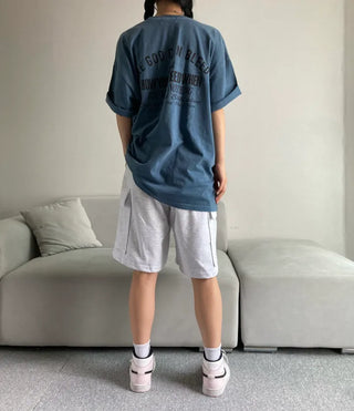 Pigment Lettering Unisex Loose Fit Short Sleeve Oversized