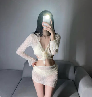 Piece Lace Cardigan Bikini Cover-up Unique Sexy Glam