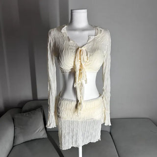 Piece Lace Cardigan Bikini Cover-up Unique Sexy Glam