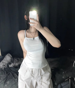 Layered Basic Daily Long Strappy Sleeveless Inner Essential