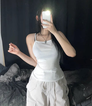 Layered Basic Daily Long Strappy Sleeveless Inner Essential