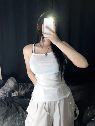 Layered Basic Daily Long Strappy Sleeveless Inner Essential