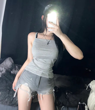 Layered Basic Daily Long Strappy Sleeveless Inner Essential