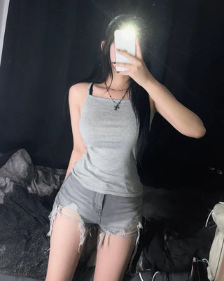 Layered Basic Daily Long Strappy Sleeveless Inner Essential