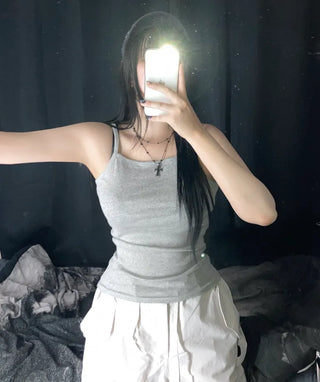 Layered Basic Daily Long Strappy Sleeveless Inner Essential