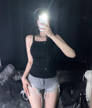 Layered Basic Daily Long Strappy Sleeveless Inner Essential