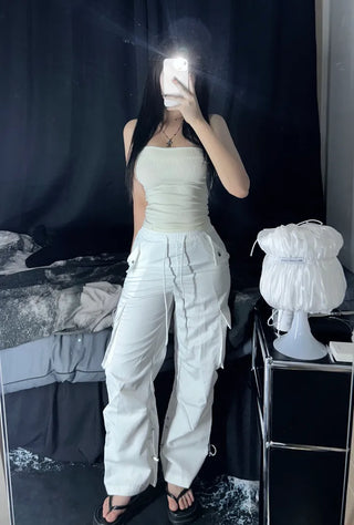 Pocket String Cargo Pants Unique Daily Petite Size