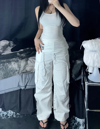 Pocket String Cargo Pants Unique Daily Petite Size