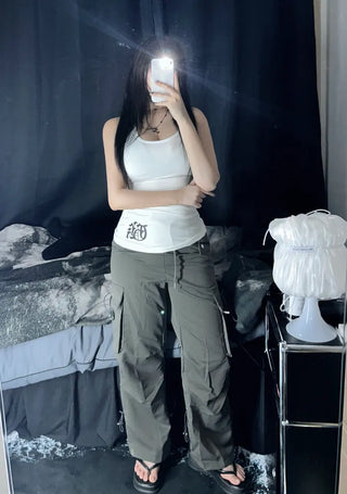 Pocket String Cargo Pants Unique Daily Petite Size