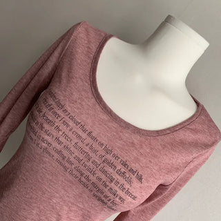 Bri Lettering See-through Long Sleeve Summer Anti-shading Tee
