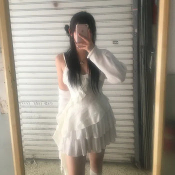 Fairy Tale Asymmetrical Frill Sleeveless Unique Vintage Tail