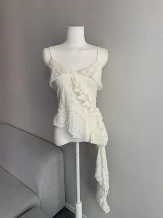 Fairy Tale Asymmetrical Frill Sleeveless Unique Vintage Tail