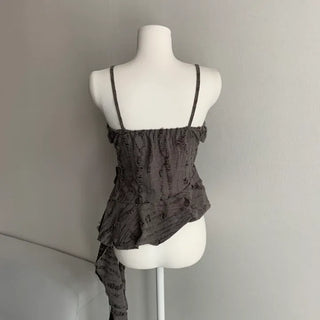 Fairy Tale Asymmetrical Frill Sleeveless Unique Vintage Tail