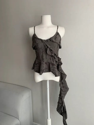 Fairy Tale Asymmetrical Frill Sleeveless Unique Vintage Tail