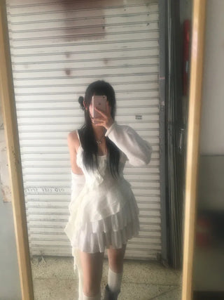 Fairy Tale Asymmetrical Frill Sleeveless Unique Vintage Tail