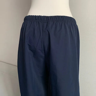 Sixteen Elastic Waist Track Pants Low-Rise Hip Correction