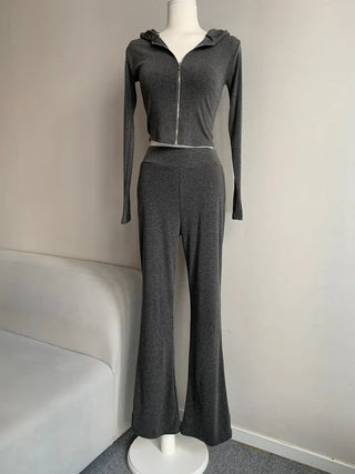 Body-Shaping High-Waisted Bootcut Training Set Suit Pants Sexy